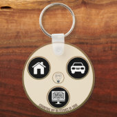 Porte-clés Keys to Dreams – A Personal Meaning Keychain (Recto)