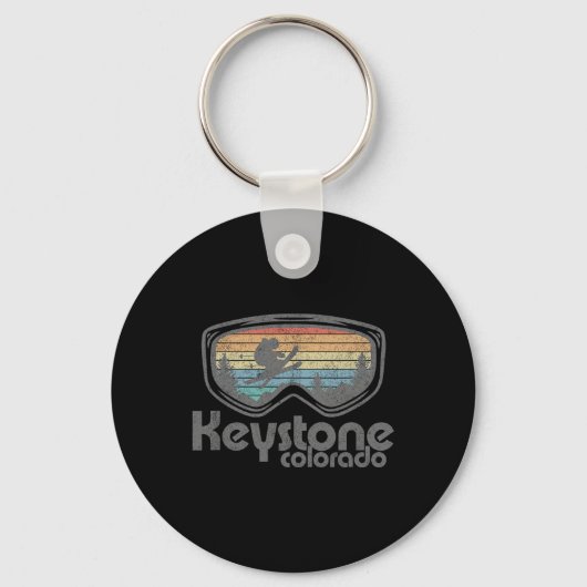 Porte-clés Keystone Colorado Ski Mountain Retro Vacati (Recto)