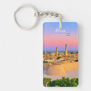Porte-clés Khiva, Ouzbékistan - Ancienne silhouette de forter