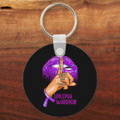 Porte-clés Ki Support Epilepsie Sensibilisation Costume Lèvre (Recto)