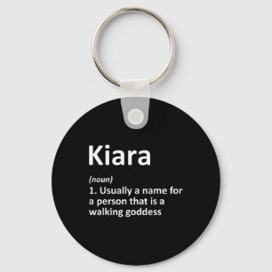 Porte-clés Kiara Définition Nom personnalisé Amusant Annivers