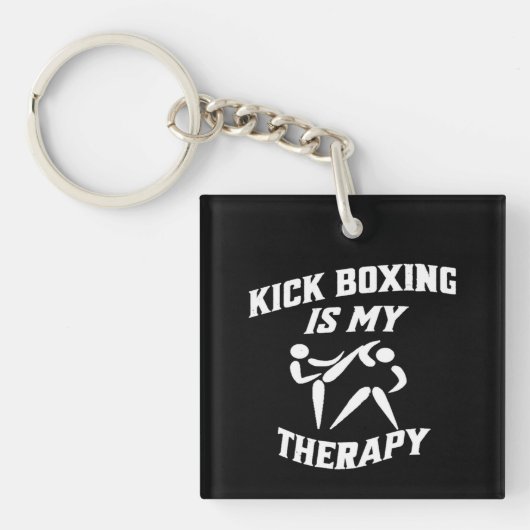 Porte-clés Kick Boxing est ma conception Cool thérapeutique (Devant)