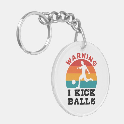 Porte-clés Kickball Warning (Devant gauche)