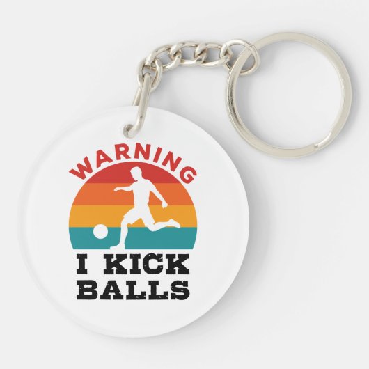 Porte-clés Kickball Warning (Dos)