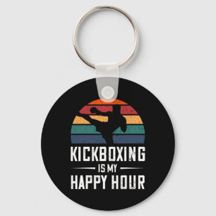 Porte-clés Kickboxing Est Mon Happy Hour Funny Kick Boxing