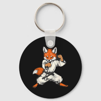 Porte-clés Kickboxing Fox Taekwondo Karaté Mma Drôle d'Art Ma