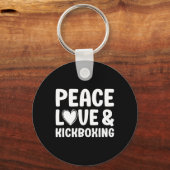Porte-clés Kickboxing J'aime Kickboxing Kickboxer (Recto)