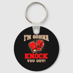 Porte-clés Kickboxing Je vais vous assommer ! Kickbox Kickbo