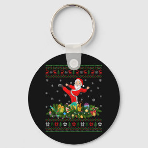 Porte-clés Kickboxing Martial Art Lover Xmas Ugly Kickboxing