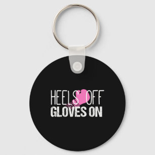 Porte-clés Kickboxing Talons Hauts Gants Sur Chemise