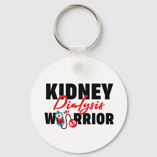 Porte-clés Kidney Dialysis Warrior Kidney Recipient (Recto)