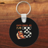 Porte-clés Kids 3rd Birthday Race Car Can't Catch Me I'm 3 Th (Recto)