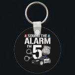 Porte-clés Kids 5 Year Old Police Birthday Officier Cop Car 5<br><div class="desc">Enfants 5 ans Police Anniversaire Officier Cop Car 5e Cadeau Pour Garçon</div>