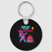 Porte-clés Kids Dabbing Llama Birthday Funny Bday Party Tee (Recto)