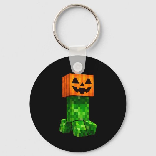 Porte-clés Kids Halloween Gamer Xel Jack O Lantern Pumpkin Bo (Recto)