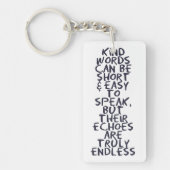 Porte-clés Kind words (Devant)