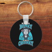 Porte-clés Kinda Chunky Kinda Hunky Bodybuilding Gym Po (Recto)