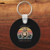 Porte-clés Kinda Fit Sorta Fat - Funny Gym Bear Weightlifting (Recto)