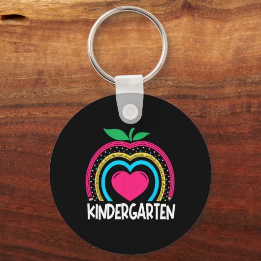 Porte-clés Kindergarten Boho Rainbow enseignant équipe Kinder (Verso)