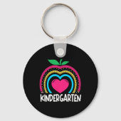 Porte-clés Kindergarten Boho Rainbow enseignant équipe Kinder (Verso)