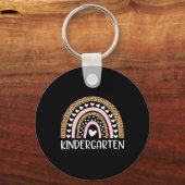 Porte-clés Kindergarten Teacher Leopard Rainbow Teacher Ck To (Recto)