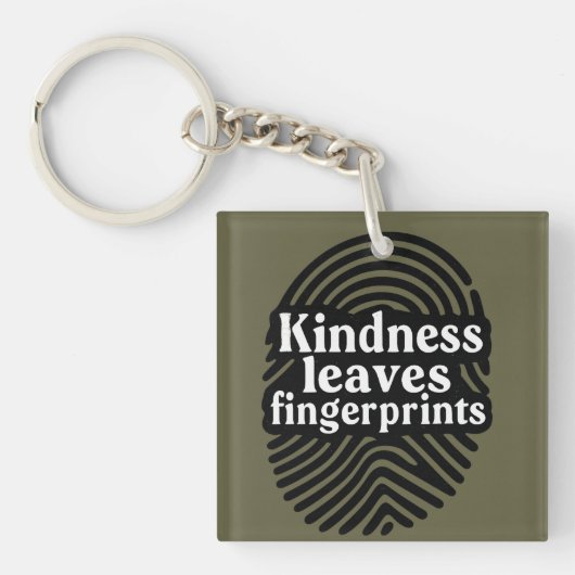 Porte-clés Kindness Leaves Fingerprints (Devant)