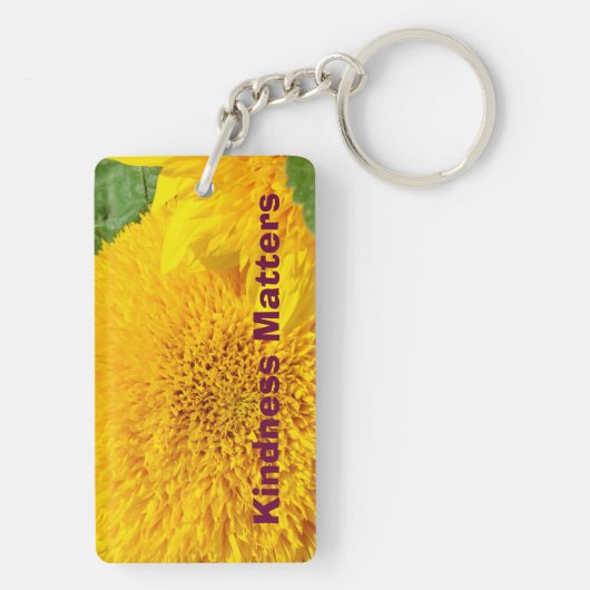 Porte-clés Kindness Matters Tournesols Chaînes de (Dos)