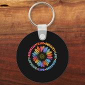 Porte-clés Kindness Peace Equality Love Hope Diversity Human (Recto)