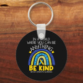 Porte-clés Kindy - Sensibilisation au syndrome du bas Bleu Ja (Recto)