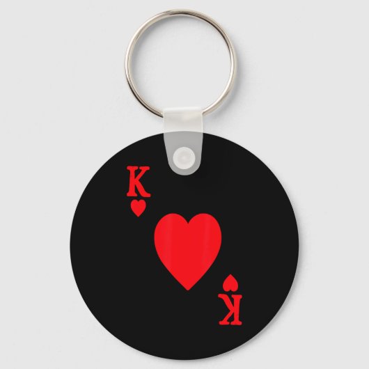 Porte-clés King Of Hearts Valentine's Day Lover Royal Flush F (Recto)