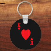 Porte-clés King Of Hearts Valentine's Day Lover Royal Flush F (Recto)