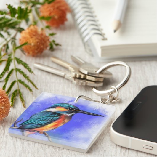 Porte-clés Kingfisher Bird Porte - clé (Devant Droit)