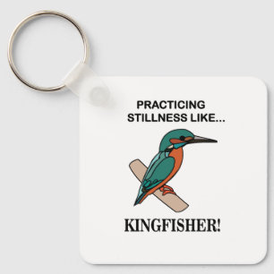 Porte-clés Kingfisher Pratiquant La Sticité Comme Kingfisher
