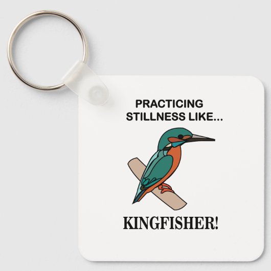 Porte-clés Kingfisher Pratiquant La Sticité Comme Kingfisher (Recto)