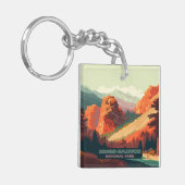 Porte-clés Kings Canyon National Park California Mountains (Devant gauche)