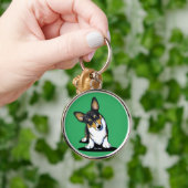 Porte-clés KiniArt Tri Curious Corgi (Main)