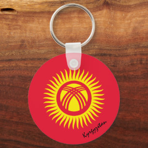 Porte-clés Kirghizistan Drapeau & patriotes kirghizes / sport