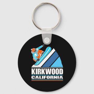 Porte-clés Kirkwood Californie - Snowboardeur Vintage