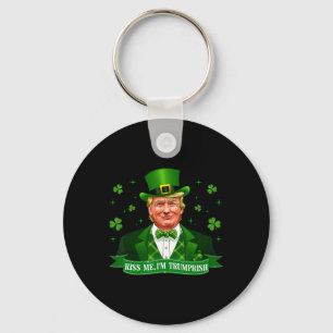 Porte-clés Kiss Me Funny Trump 2024 Patrick Day Patriotic Tak
