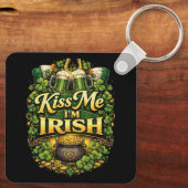 Porte-clés Kiss Me, I’m Irish (Verso)