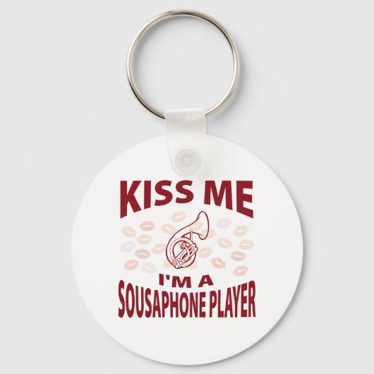 Porte-clés Kiss Me I'm A Sousaphone Player (Recto)