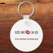 Porte-clés Kiss Me Je suis un TECHNICIEN COMPTABLE (Recto)