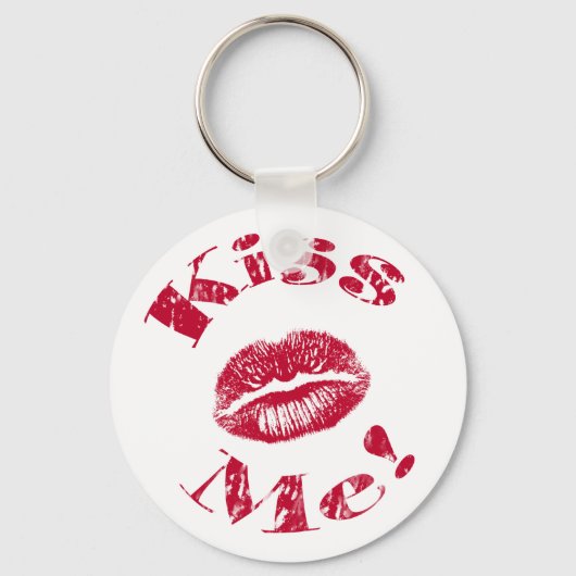 Porte-clés Kiss Me ! Lips rouges (Recto)