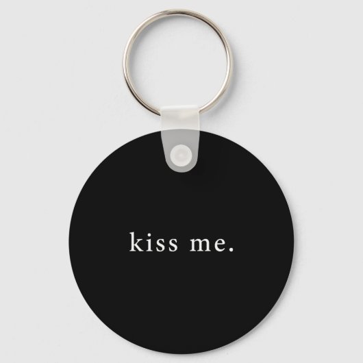 Porte-clés Kiss Me Valentine's Day Minimalist  (Recto)