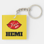 Porte-clés Kiss My Hemi Power Jaune Veste Challenger (Dos)