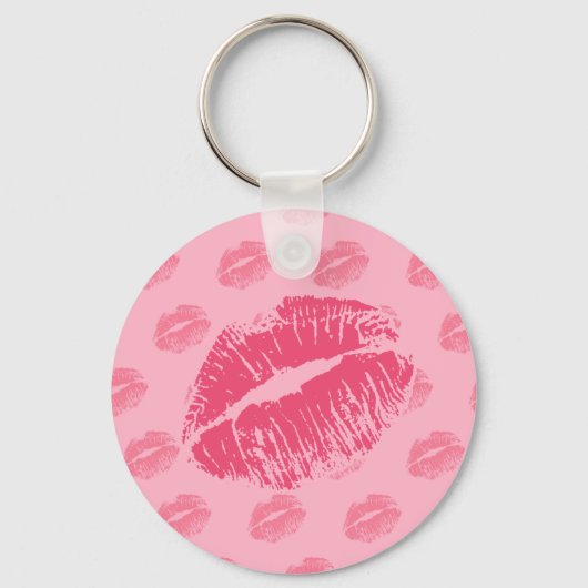 Porte-clés Kiss rose (Recto)