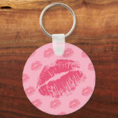 Porte-clés Kiss rose (Recto)