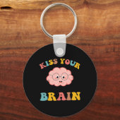 Porte-clés Kiss Your Brain Sped Enseignant Appréciation Retou (Verso)