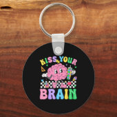 Porte-clés Kiss Your Brain Valentines Autism Awareness Teache (Recto)