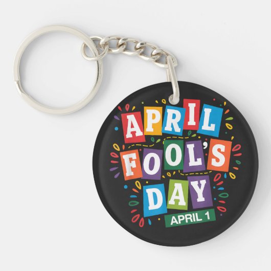 Porte-clés Kit de blagues drôles pour le 1er avril (Devant)